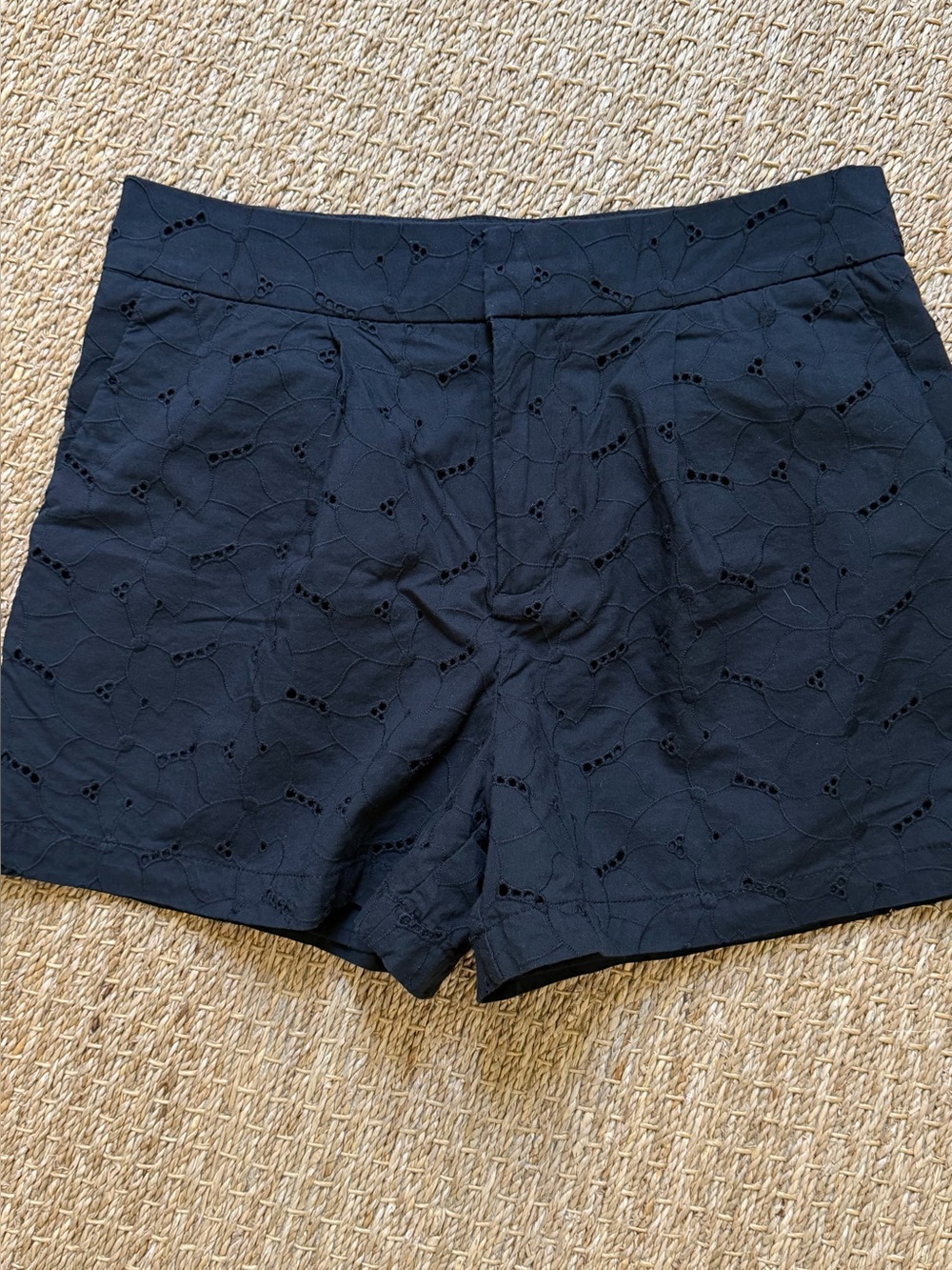 a new day Black Eyelet High-Rise Shorts